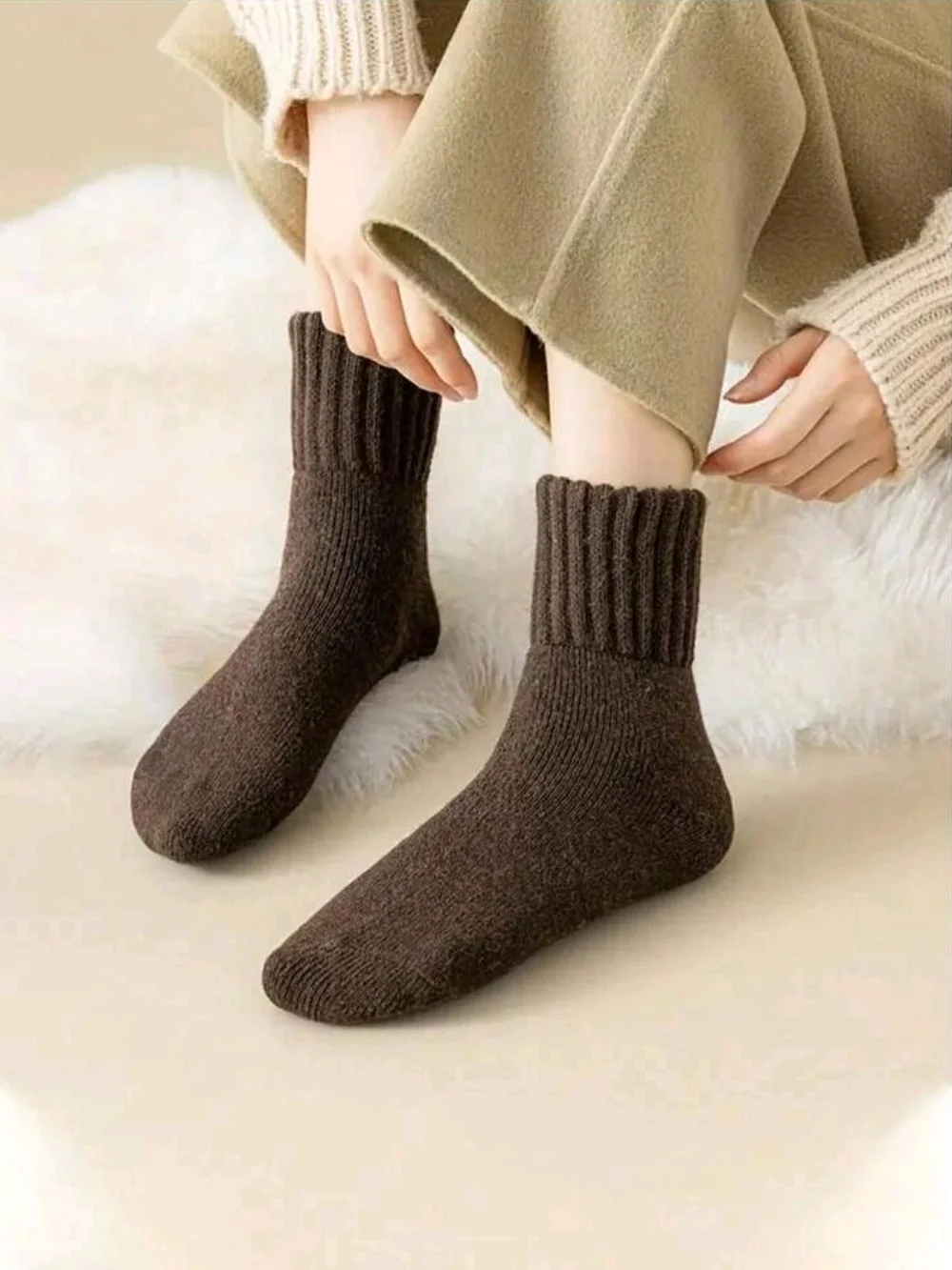 Cozy Ribbed Crew Socks - Neutral Pack Holiday Gift Sucks